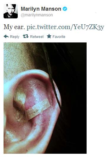 Marilyn Manson ear