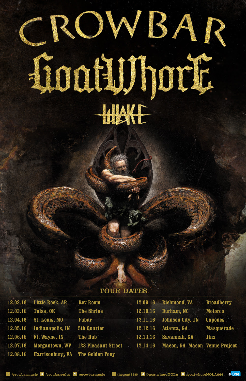 Crowbar Tour with GoatWhore